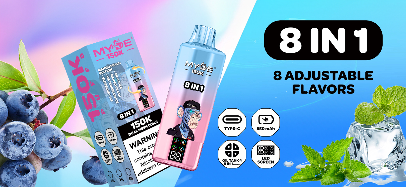 MYDE 8 in 1 150K Disposable Vape 150000 Puffs (1) MYDE 8 in 1 150K Disposable Vape 150000 Puffs